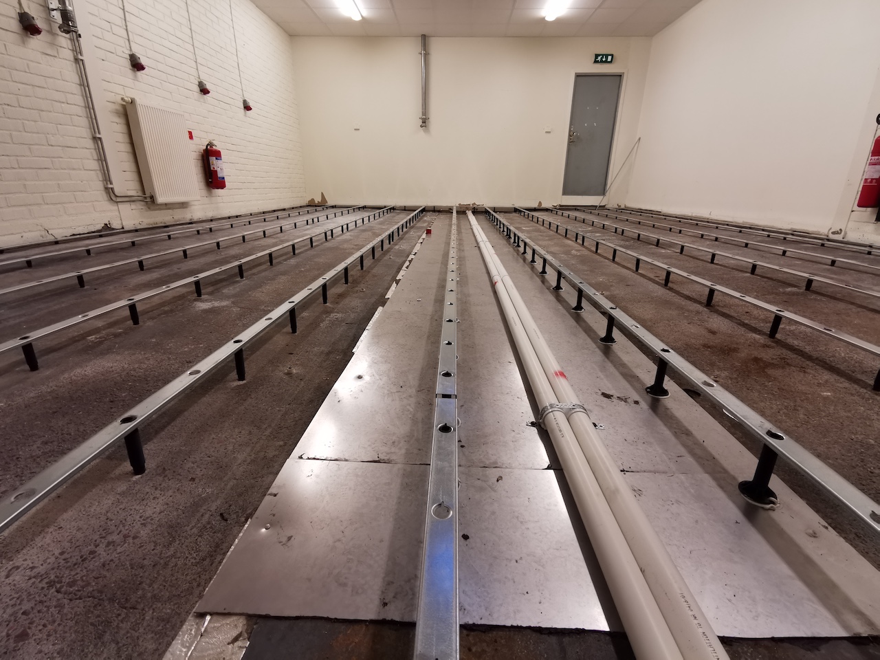 Montering ventilationsgolv